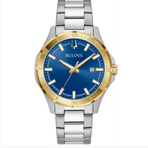 Bulova Corporate Collection Men's Stainless Steel Watch NIB‎
